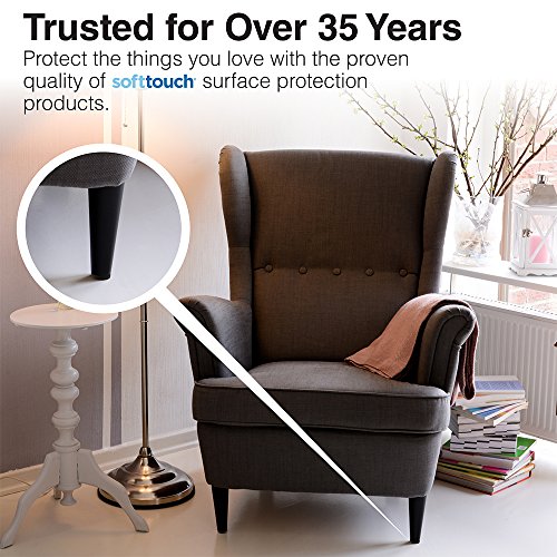 Softtouch 4758595N Heavy Duty 1-1/2 Inch Felt Furniture Pads To Protect Hardwood Floors From Scratches, Brown, 48 Count #TOP3