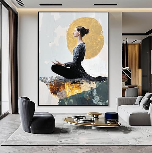 Décoration murale moderne yoga abstrait pour retrouver le calme à la maison