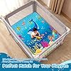 RONGFA Baby Play Mat for Floor, 50'' x 50'' Thicken Foam Soft Padded Mat for Baby, Playpen Mat for Toddlers Infant Kids, Machine Washable, Non-Slip Bottom Safe for Crawling (Sea) #1