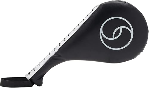 Miniatura 4 de Maplefield Juego de 2 almohadillas para patadas, color negro, 15 x 2.5 x 7.5 pulgadas, almohadillas de taekwondo y paletas de kickboxing, regalos de