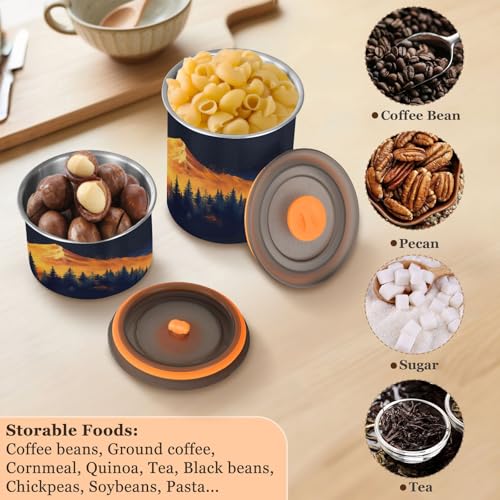 Envase hermético para café de acero inoxidable 900 ml miniatura 5