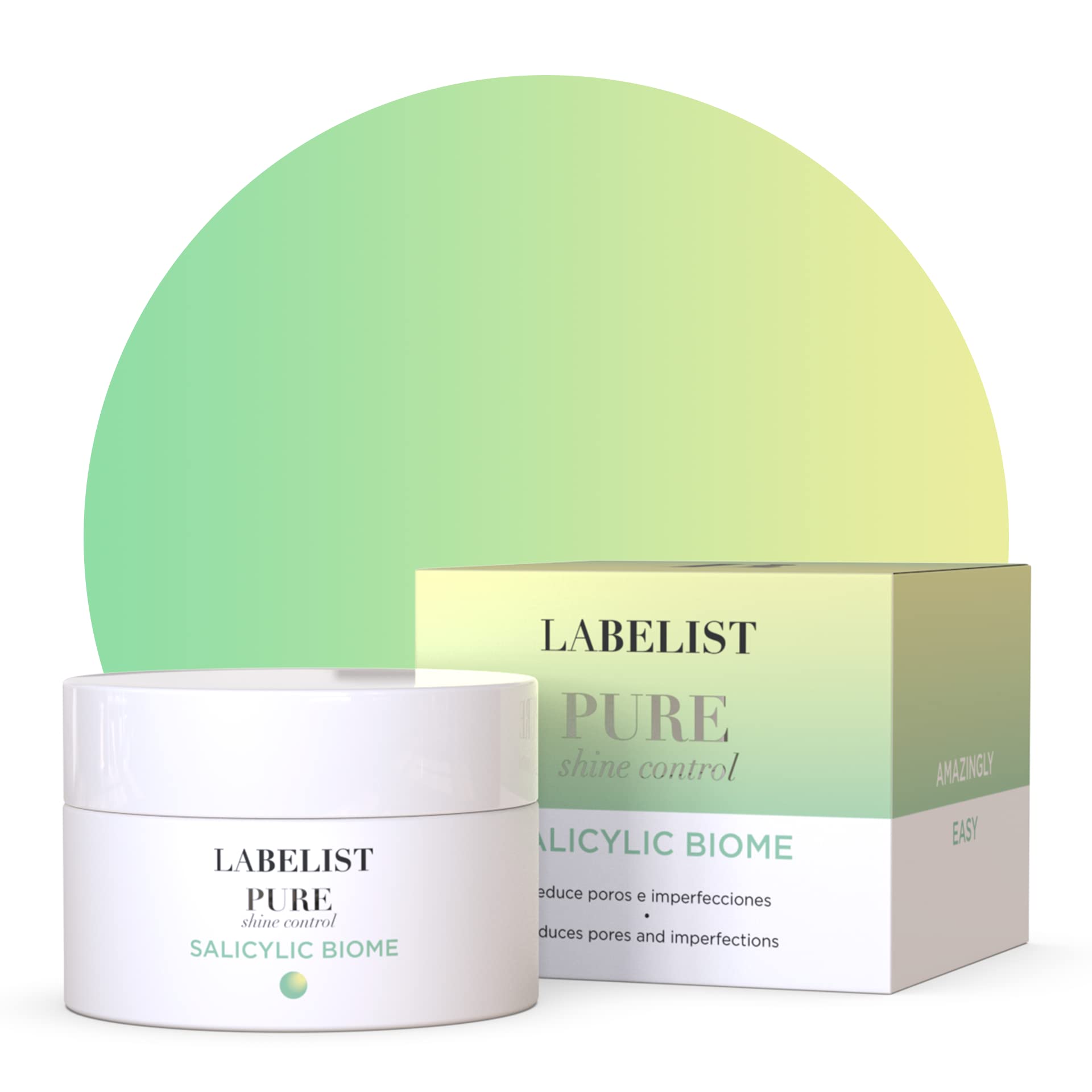 Labelist | Krem do twarzy PURE Salicylowy Biome | 50 ml | specjalny dla skóry mieszanej z niedoskonałościami lub trądzikiem tendencji| Nawilżanie | Zapewnia elastyczność i blask | Pielęgnacja twarzy