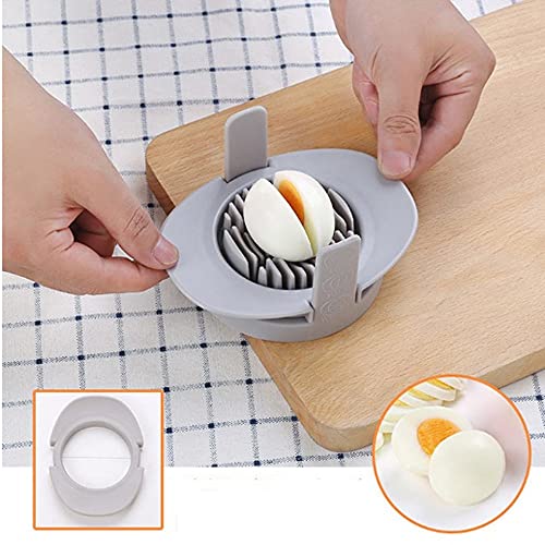Uxzdx Split Egg Cutter Household Egg Opener Multifunctional Egg Stainless Steel Egg Cutting Artifact (Color : Blue) #TOP3