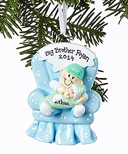 2308 Big Brother Chair Hand Personalized Christmas Ornament