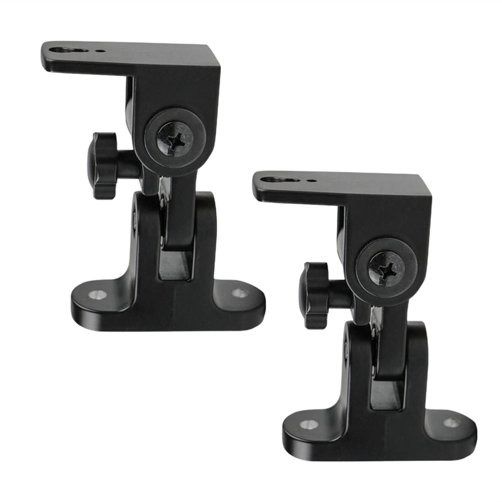 Soportes de audio Soporte de altavoz 2 unids altavoz soporte de montaje en pared aleación de zinc aleación universal sonido envolvente soporte de soporte de pared (incluye tornillos) Soportes de sonid