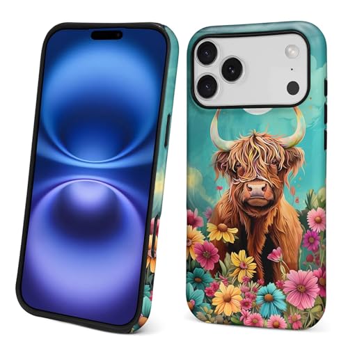Coque vache des Highlands PT 17 PM pour protéger votre téléphone en balade