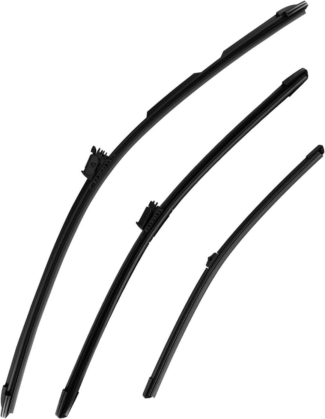 Front and Rear Windshield Wipers Blades Set Compatible with BMW iX I20 2021 2022 2023 2024 2025, with Heating Replace 61615A0B571