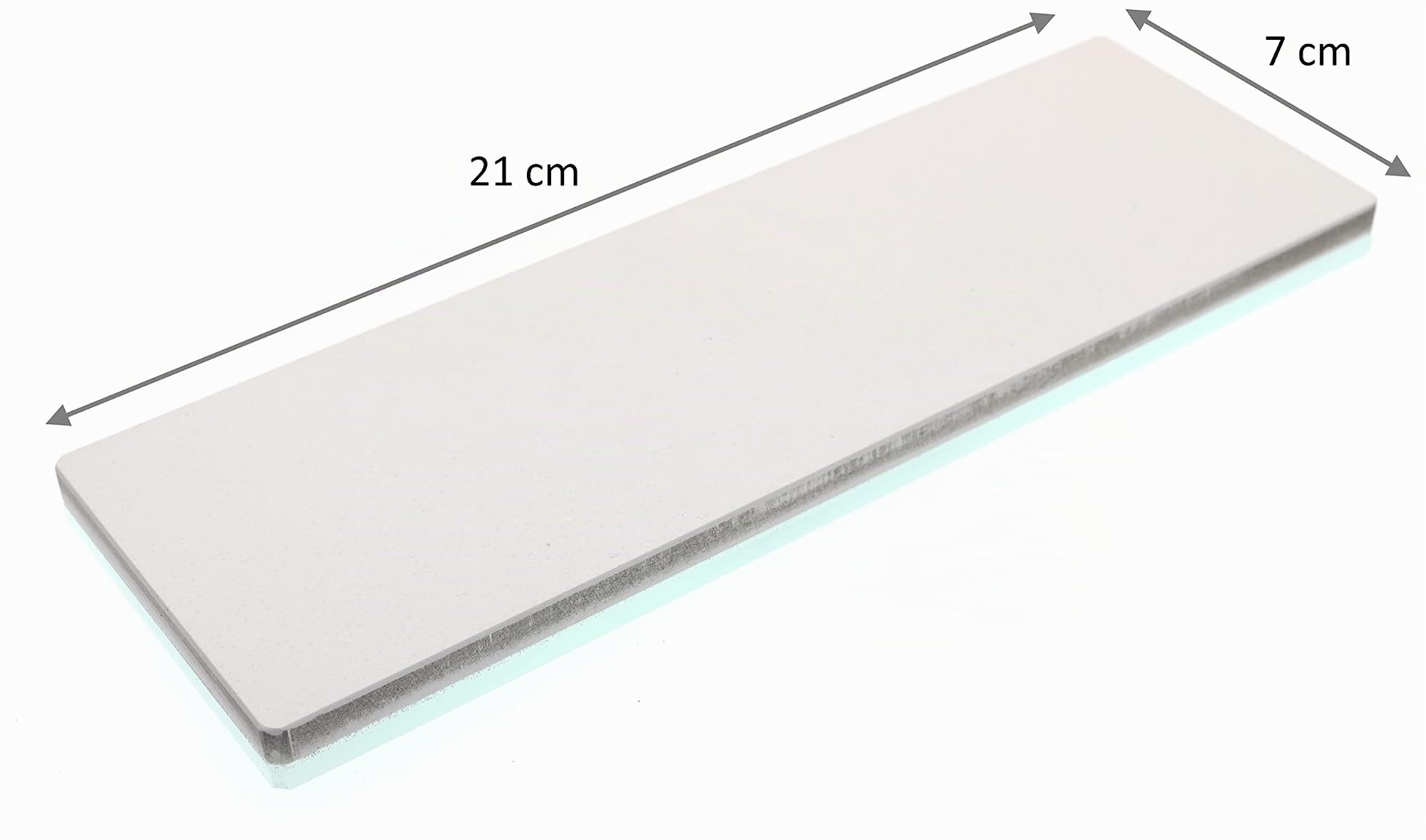 Shapton Pierre à Aiguiser en Verre Glass Stone 50203 HR Séries Grain 8000/1.84 Micron Pierre Finition Fabriquée au Japon Aiguisage Rapide et Précis Dimensions : 21 x 7 cm