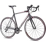 CHRISSON 28 Zoll Rennrad Road Bike - Reloader schwarz 59 cm mit 18 Gang Shimano Sora Schaltung -...