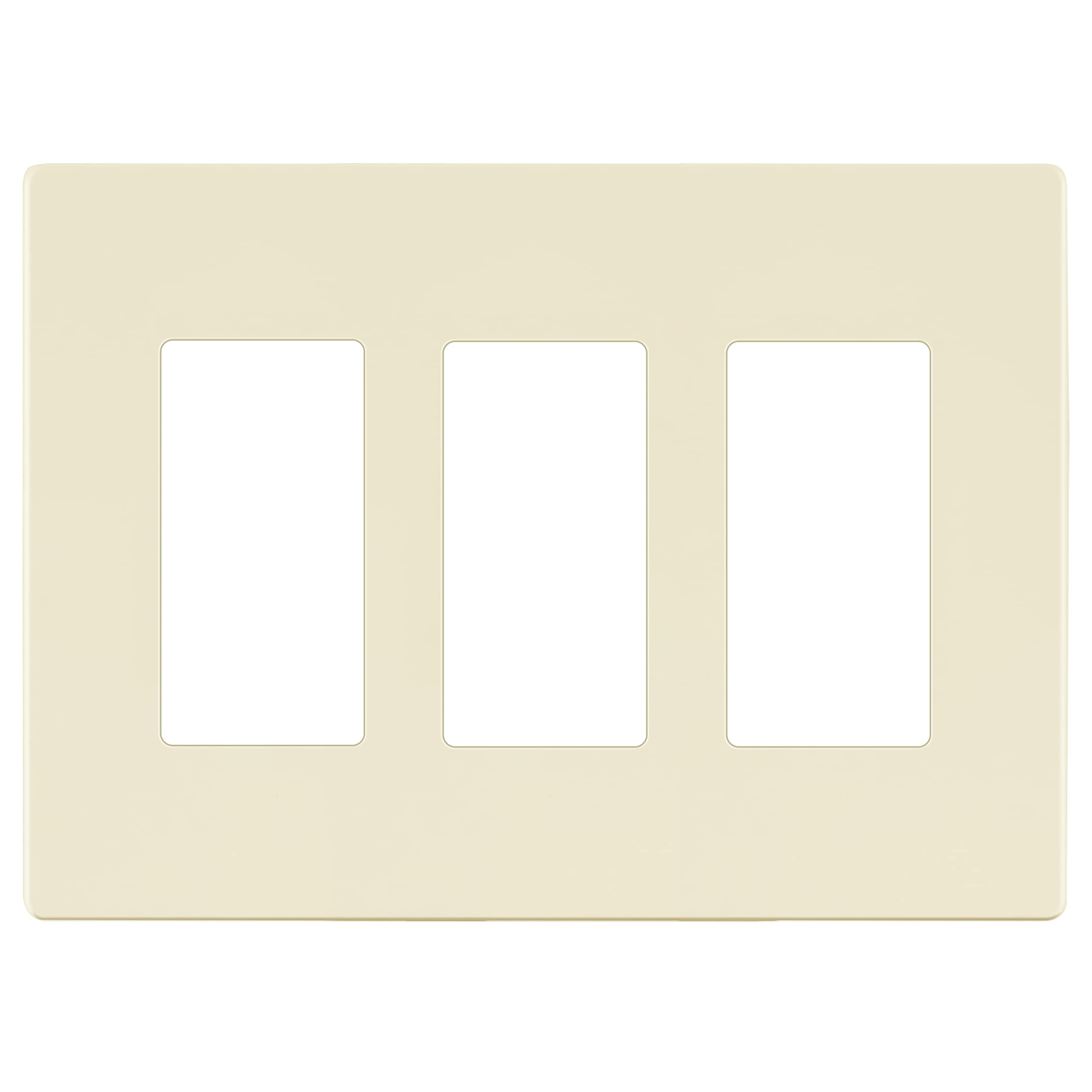 LIDER Brushed Finish Decorator Switch Cover, Screwless Wall Plate, Mid-Size 2-Gang 4.88" x 4.92", Unbreakable Polycarbonate Thermoplastic, UL Listed, LSWP-32M-BGD, Brushed Gold — view 71