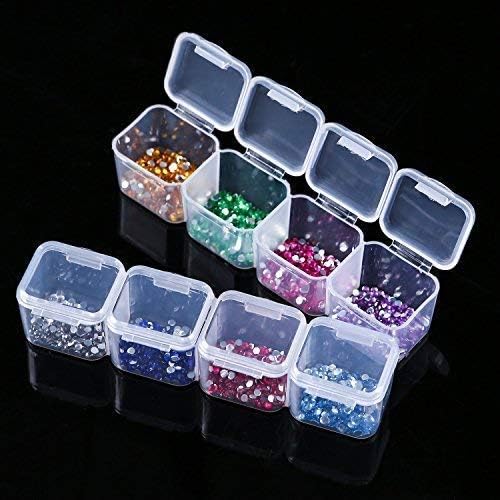 Diamond Embroidery Box 2 Packs 28 Grids, Eiito 5d Siamond Box and Cross Stitch Tools Accessory Containers for DIY Art Craft Diamond Painting Box