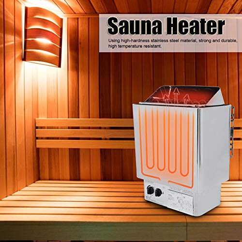 Estufa de sauna de acero inoxidable con rango térmico de amplio espectro 6