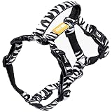 DF No Pull Front Clip Dog Harness Adjustable Martingale Loop Dog Vest Harness with Handle for Large
