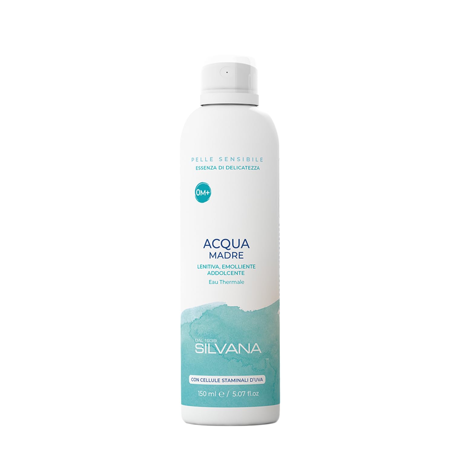 Silvana Acqua Madre Spray Viso e Corpo 150ml – Idratante Lenitivo per Pelle Sensibile e Bambini – Acqua Termale con Centella, Riso e Allantoina – Made in Italy