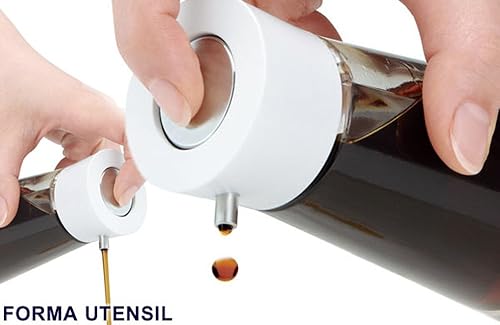 Miniatura 3 de Asvel - Dispensador de salsa de soja de vidrio sin goteo con tapa negra