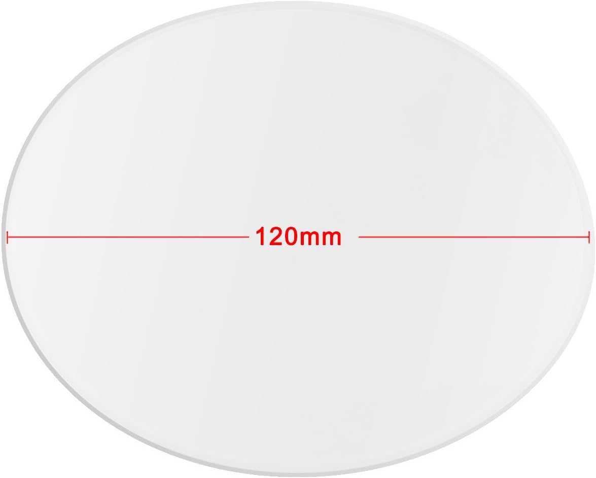 Wisamic Borosilicate Glass Plate Bed 120mmx3mm Round for Monoprice Mini Delta 3D Printer, etc