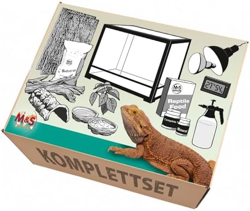 Komplettset: Für Bartagamen (120cm Länge) Terrarium mit ReptiZoo ...