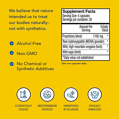 North American Herb & Spice Boneactiv - 120 Capsules - Bone & Joint Support - Mcha, Sage, Rosemary, Oreganol P73 Oregano Oil - Non-Gmo - 30 Servings #TOP3