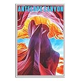 Antelope Canyon Arizona Vintage-Reise-Poster, 