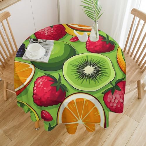 Nappe ronde lavable antitache pour table de Noël 177cm