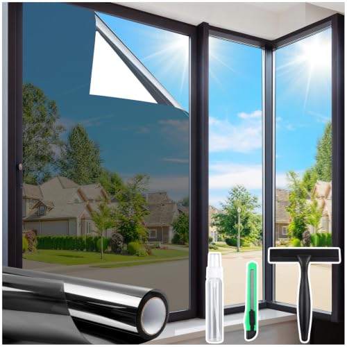Homein Window Tint for Home with Tools, One Way Window Film...