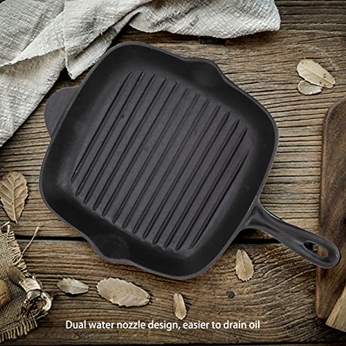 Poêle à griller 28cm antiadhésive évite de brûler vos viandes - 6
