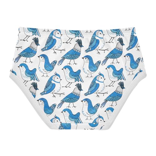 Blue Birds White Toddler Girls's Underwear 2T 202c16342