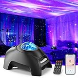 Northern Galaxy Light Aurora Projector, Star Projector with 33 Light Effects, Starry Nebula LED Lamp for Bedroom with Remote Control, White Noise, Kids/Adults Room Decor, Bluetooth Speaker for Parties
