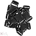 10 Pack 1 Inch Craft County Heavy Duty Side Release Adjustable Plastic Buckles