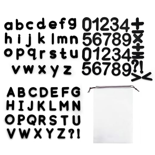 79 piezas de letras magnéticas negras, juguetes magnéticos, imanes de números, imanes del alfabeto, imanes de refrigerador, letras magnéticas de espuma suave, juego educativo ABC negro para aprender