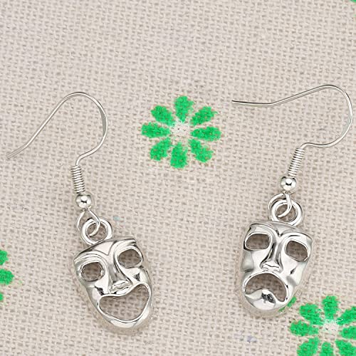 Image of Theatre Gift Earrings for Women Teen Actress Comedy and Tragedy Masks Actor Theatre Merch Drama Earrings