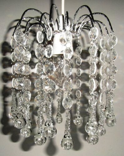 Loxton Lighting - Lámpara de techo colgante (2 capas), color transparente