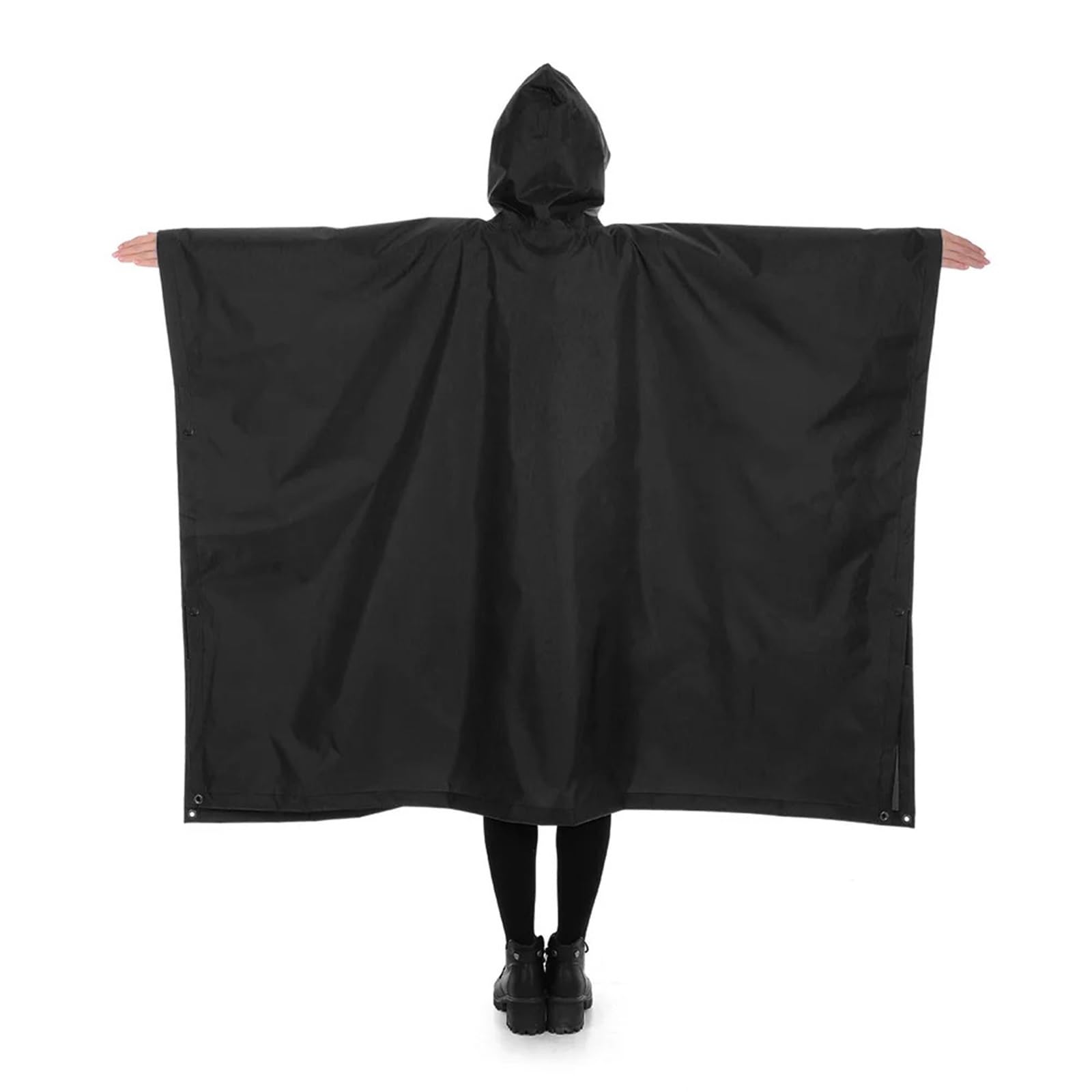 Poncho De Lluvia Poncho de Lluvia Impermeable 3 en 1 for Exteriores, Abrigo Ligero con Capucha for la Lluvia, Estera de Picnic, Manta, Refugio Solar for Acampar, Senderismo y Escalada(Grey)