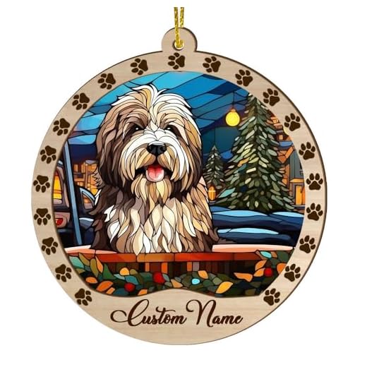 Polish Lowland Sheepdog Gifts for Dog Lovers - Polish Lowland Sheepdog Ornament, Suncatcher for Christmas Tree Women, Men Keepsake Gifts