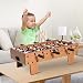 HOMCOM Futbolín de Mesa Juego Mesa de Fútbol Madera 69x37x24cm para Niño...