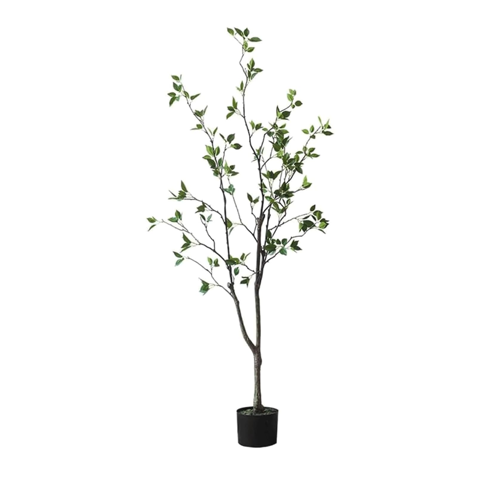 HCZKIUJY 150cm/4.9ft Artificial Trees Artificial Camellia Tree Fake Tree Living Room Decor Artificial Plant Realistic Faux Plant