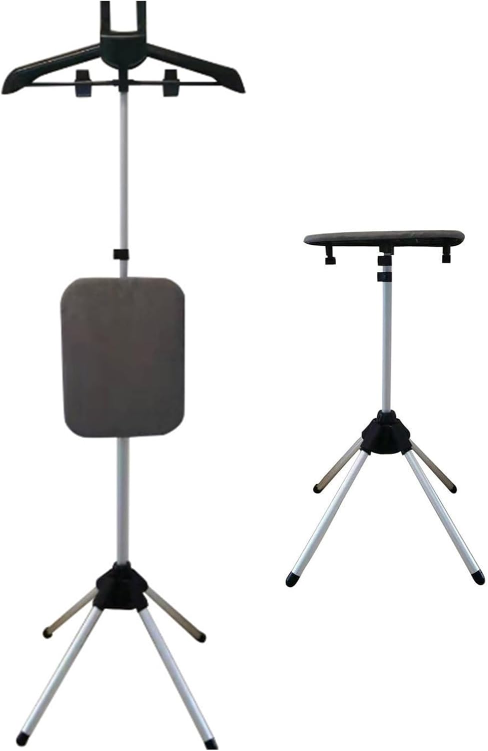 Handheld Steamer Rack Clothes Steamer Rack Hanging Ironing Board Adjustable Height Drying Rack Telescopic Folding Clothes Rack Steam Ironing Machine Accessory Holder (with Ironing Board)