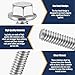 Zonon 50 Pcs 1/4-20 x 1 Inch Flanged Stainless Steel Bolts, 304 Flange Hex Head Bolts, Hexagon Screws with Reinforced Box, Fully Threaded, for Industrial, Marine Applications(Silvery)
