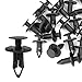 uxcell 9mm x 8mm Plastic Rivet Fastener Fender Car Bumper Push Clip 30pcs