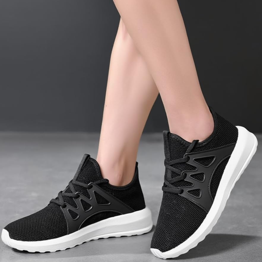 Womens Walking Shoes Mens Non Slip Running Tennis Shoes Breathable Workout Lightweight Gym Work Fitness Sneakers