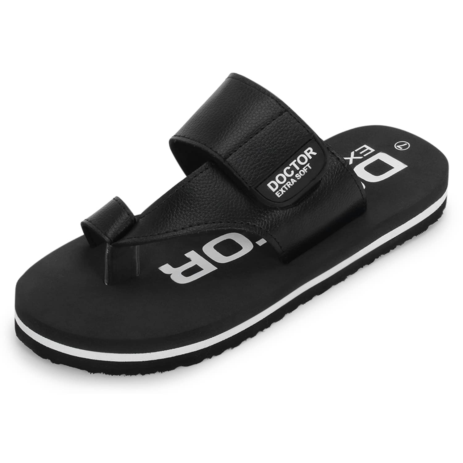 doctor extra soft One Toe Slippers for Men Care Orthopaedic Diabetic Dr Stylish House Flip-Flop and Thump Ring Slip on for Gents & Boys D-26-picture-17