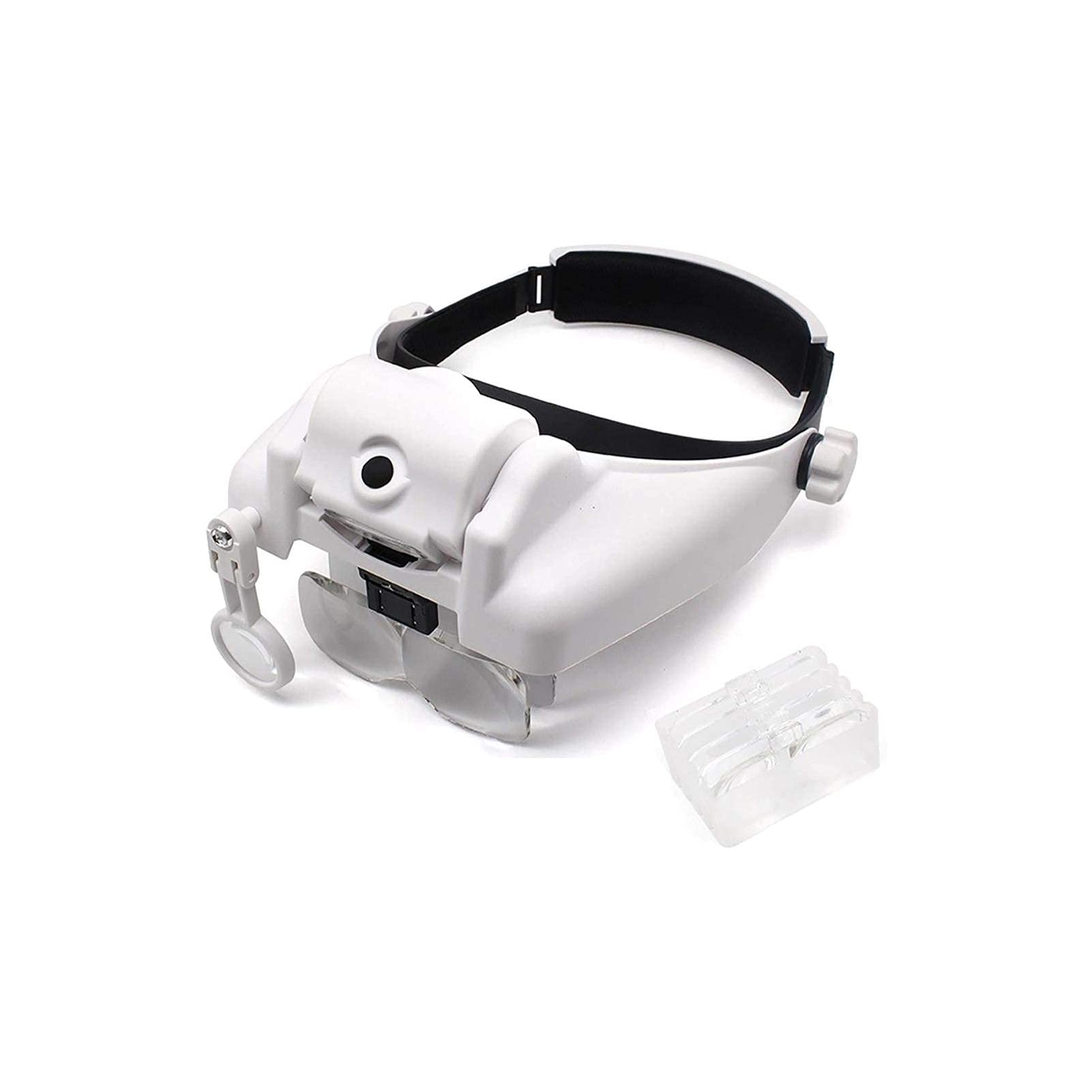 asdchZen Headband Magnifier,Head Mountlighted Magnifying Glasses,Headband Magnifier Glass Magnifying Glasses With Lamp With 1X 1.5X 2X 2.5X 3.5X 8X Lens With 3 Adjustable Led Lights Fo
