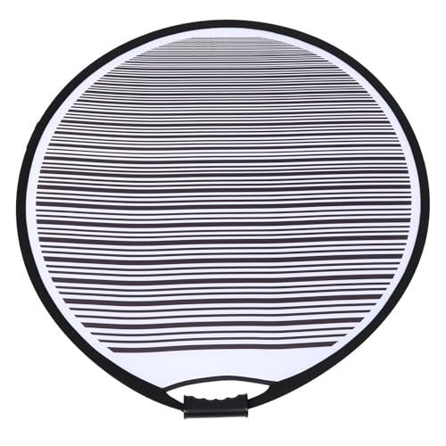 Panel reflector de abolladuras con patrón a rayas de 80cm y estructura portátil flexible