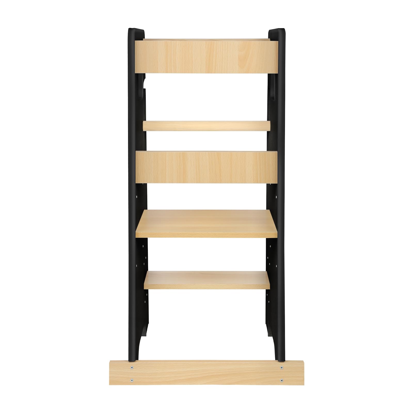 Torre de aprendizaje transformable, plegable, torre de observación para niños Montessori Learning – Tour Montessori – Les Tout-petite a partir de 1 año encimera de cocina, 90 x 42 x 40 cm-negro
