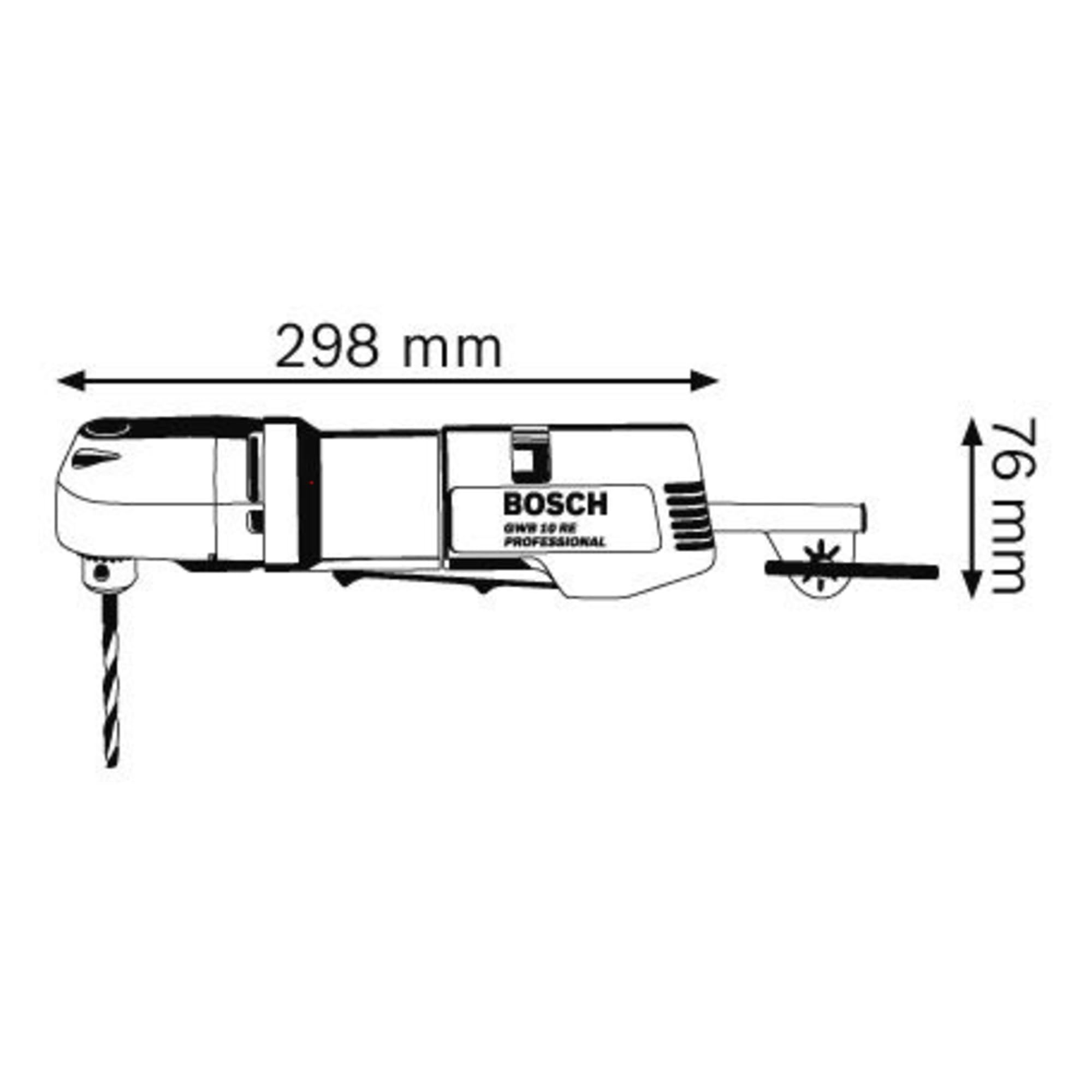 Image secondaire de Perceuse d'Angle Bosch Professional GWB 10 RE - Puissance 400W