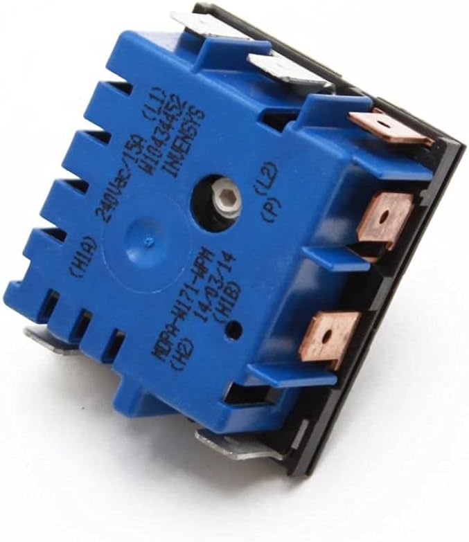 Dual Element Control Switch, Range/Stove Infinite For Whirlpool Electric Range WFE510S0AS0 WFE320M0AB0, WFE320M0AS0, WFE320M0AW0, WFE320M0EB0, Maytag YMER7765WS3 YWFE381LVQ1, YWFE381LVS1, YWFE510S0AB0