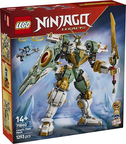 Image of LEGO NINJAGO Lloyd's Titan Mech 15th Anniversary - Action Figure Set - Model Building Kit - 71860
