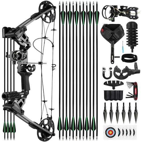 NorthSpoor Compound Bow Set Adjustable 0-70lbs 320fps