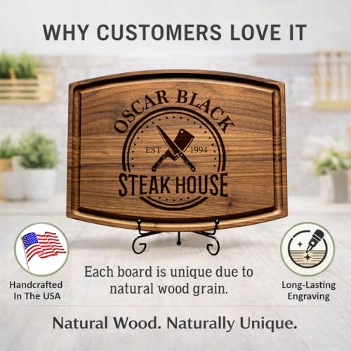 Tabla de cortar de madera personalizada para parrilla miniatura 3