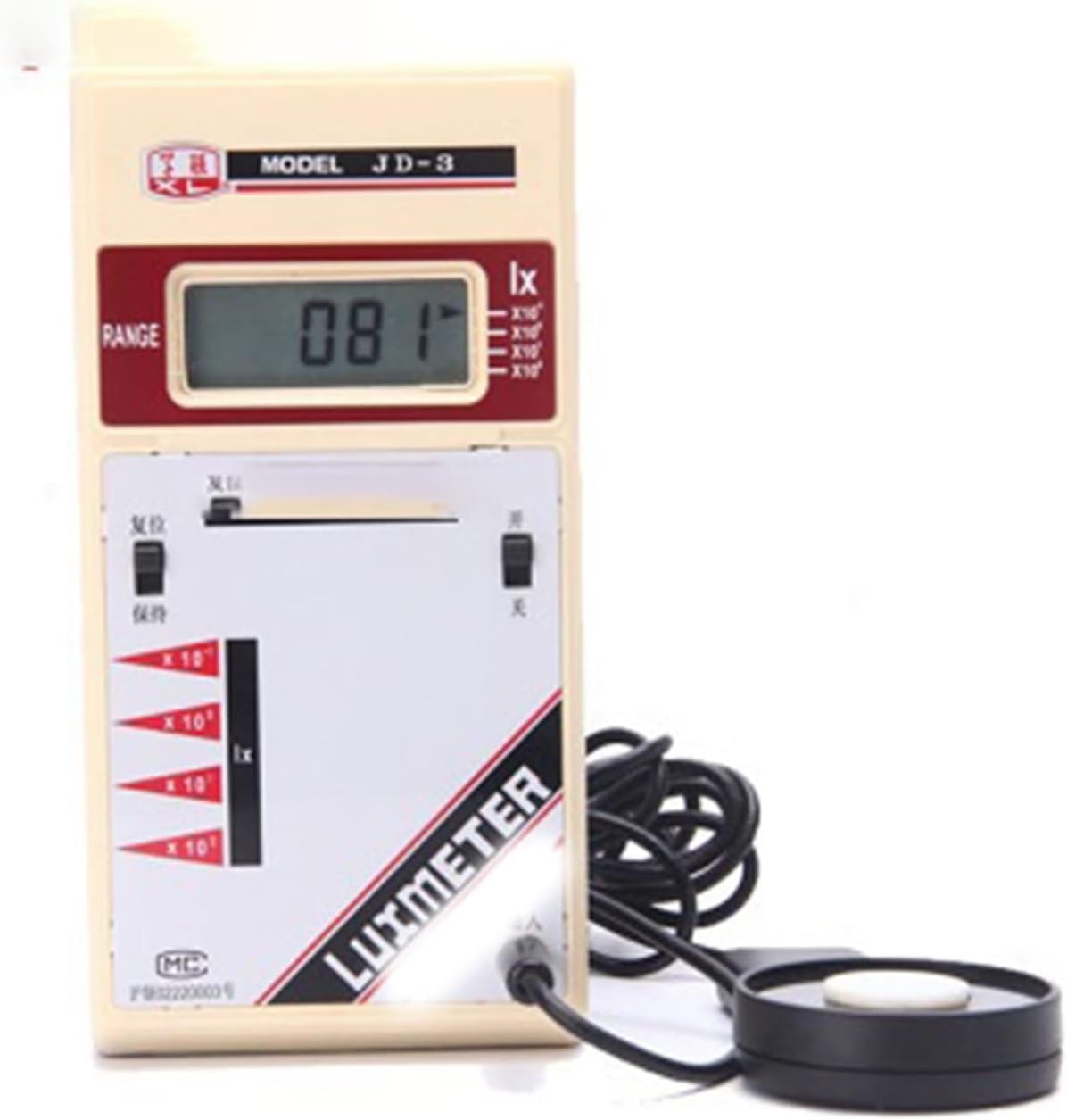 Illuminometer Illuminance Meter JD-3 Illuminance Meter Digital Illuminance Meter Illuminance Meter Digital Illuminance Meter for Homes Agriculture (Color : 2 Size : JD-3)